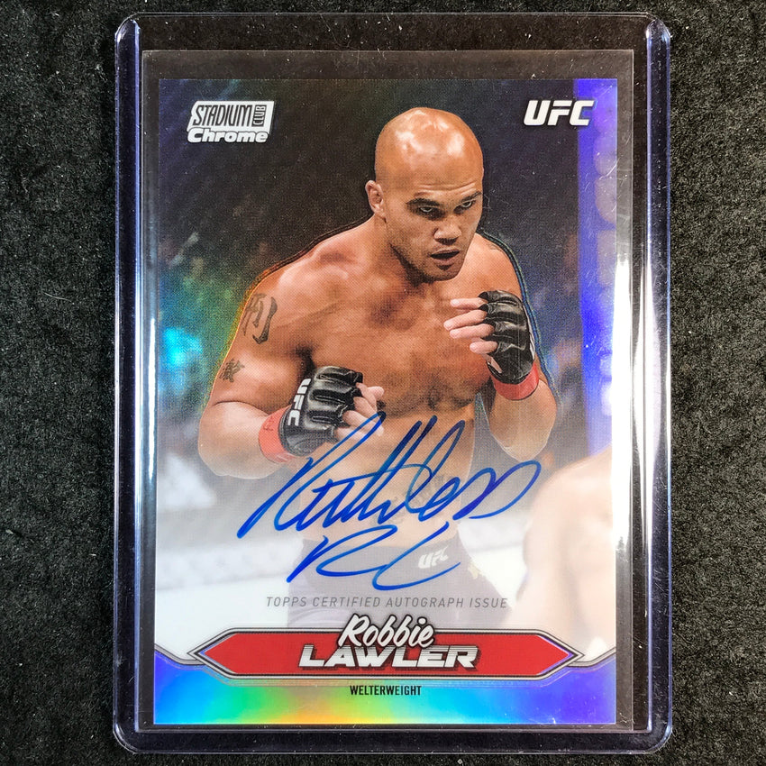 2025 Topps Stadium Club UFC ROBBIE LAWLER Chrome Autographs #CAS-RLR
