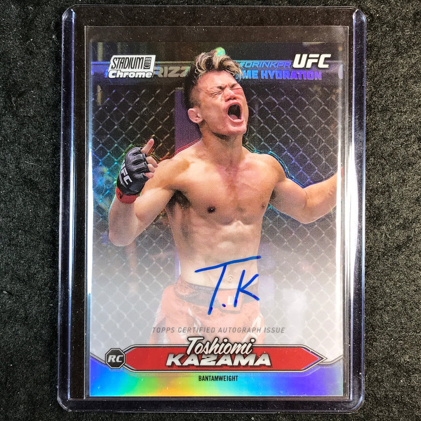 2025 Topps Stadium Club UFC TOSHIOMI KAZAMA Chrome Rookie Autographs #CAS-TKA