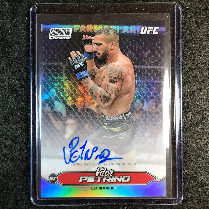 2025 Topps Stadium Club UFC VITOR PETRINO Chrome Rookie Autographs #CAS-VPO