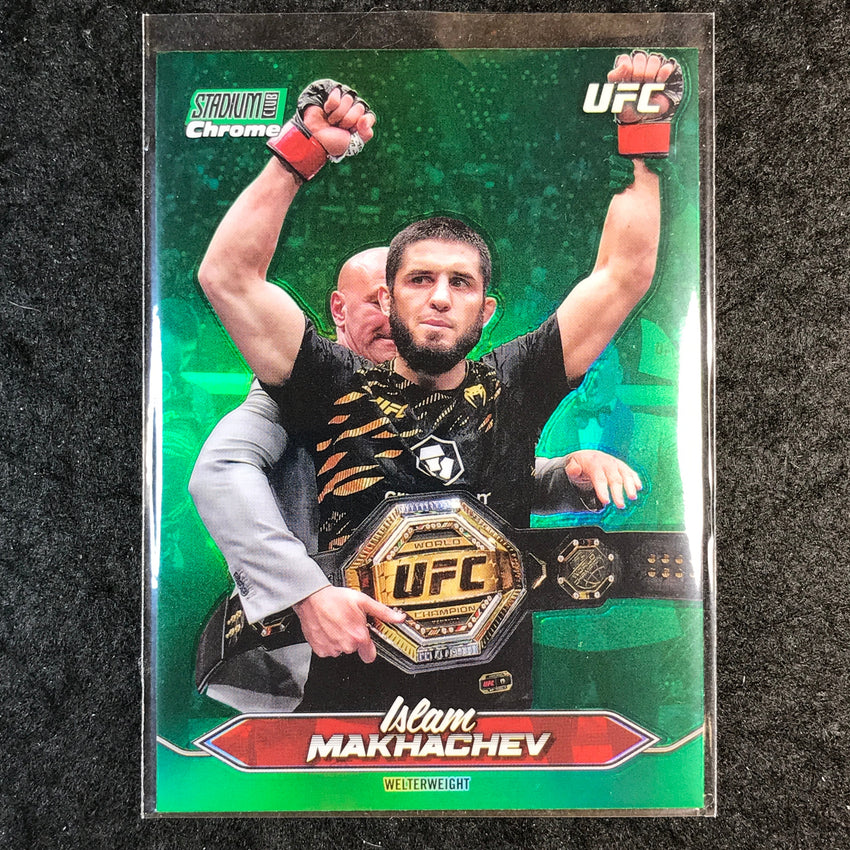 2025 Topps Stadium Club UFC ISLAM MAKHACHEV Chrome Green Refractor #C-1