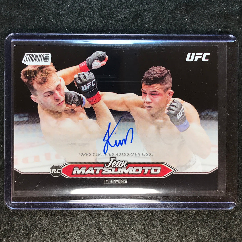 2025 Topps Stadium Club UFC JEAN MATSUMOTO Base Rookie Auto Black 6/25
