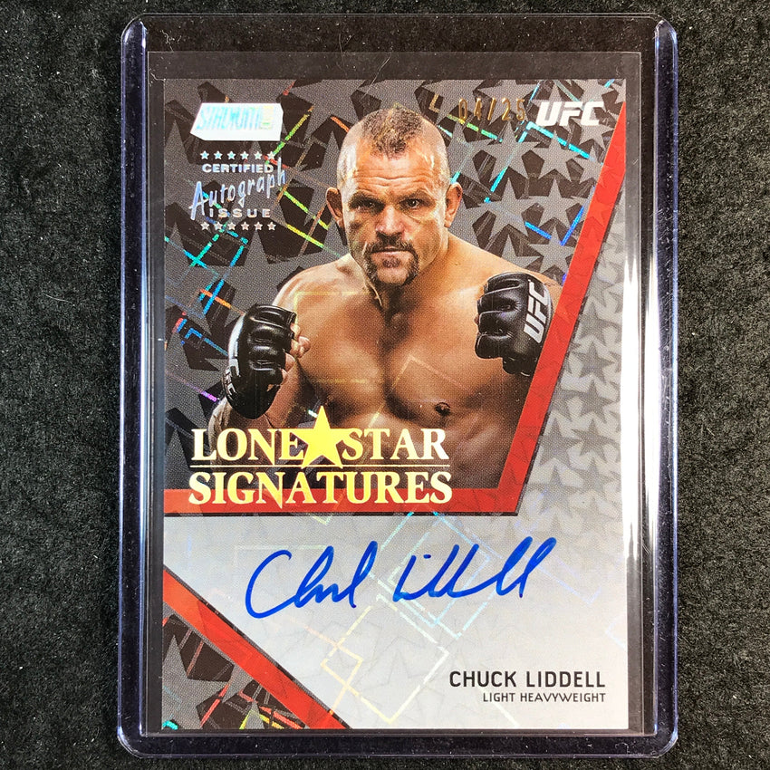 2025 Topps Stadium Club UFC CHUCK LIDDELL Lone Star Signatures Auto 4/25
