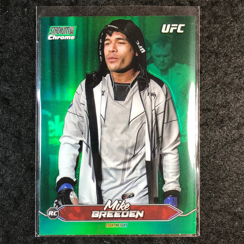 2025 Topps Stadium Club UFC MIKE BREEDEN Rookie Chrome Green Refractor #C-12