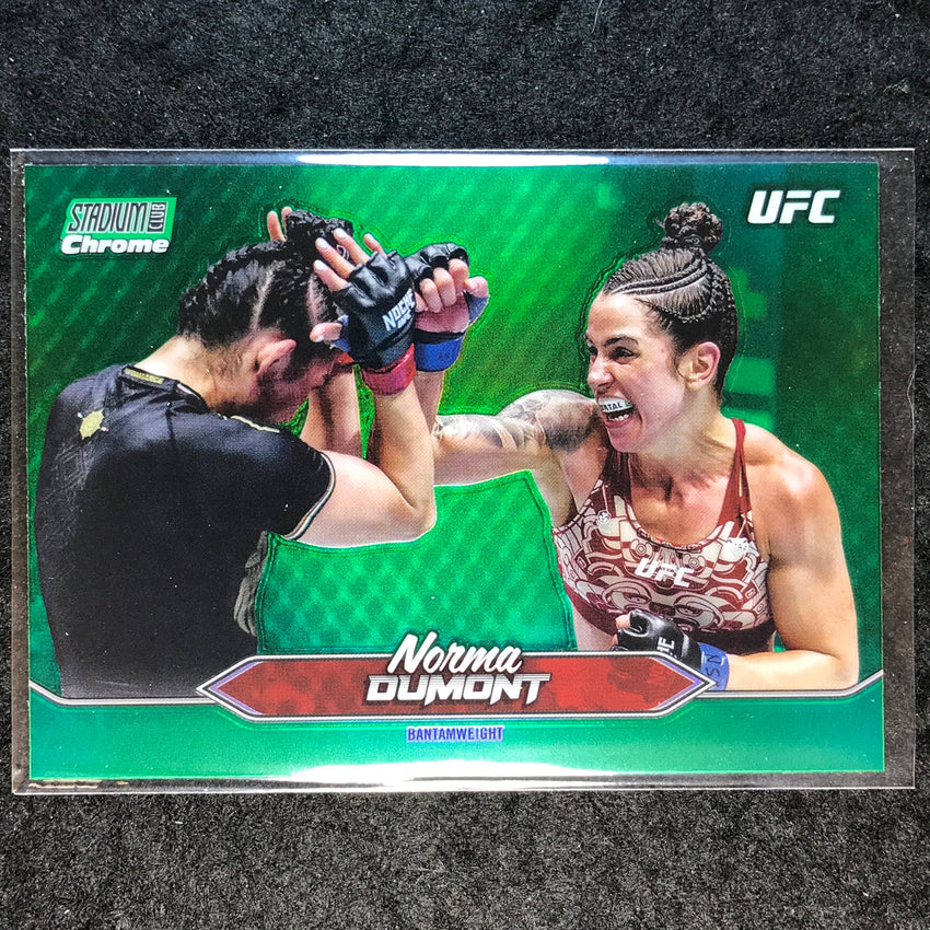 2025 Topps Stadium Club UFC NORMA DUMONT Chrome Green Refractor #C-16