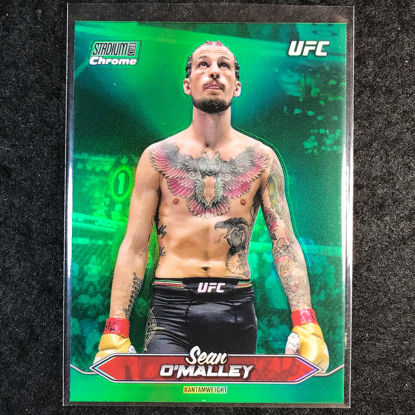 2025 Topps Stadium Club UFC SEAN O'MALLEY Chrome Green Refractor #C-20
