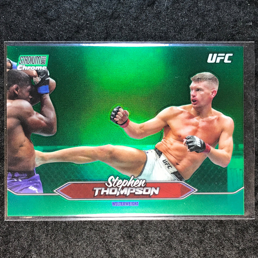 2025 Topps Stadium Club UFC STEPHEN THOMPSON Chrome Green Refractor #C-37