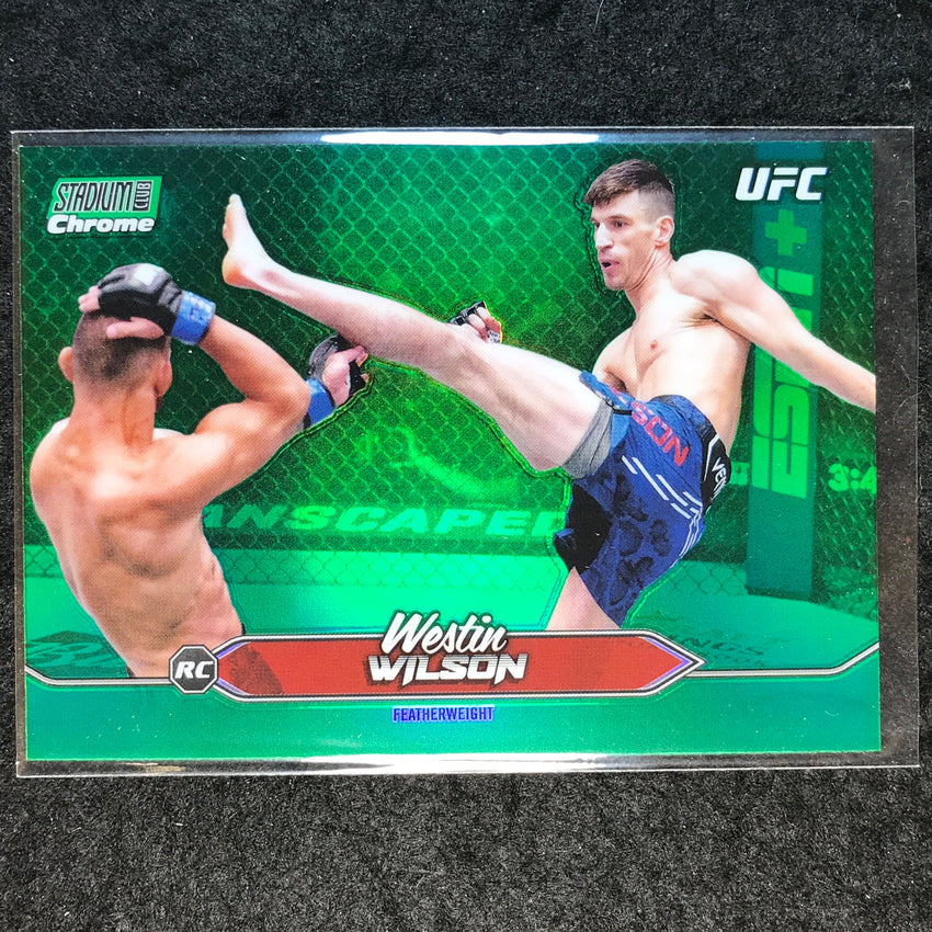 2025 Topps Stadium Club UFC WESTIN WILSON Rookie Chrome Green Refractor #C-52
