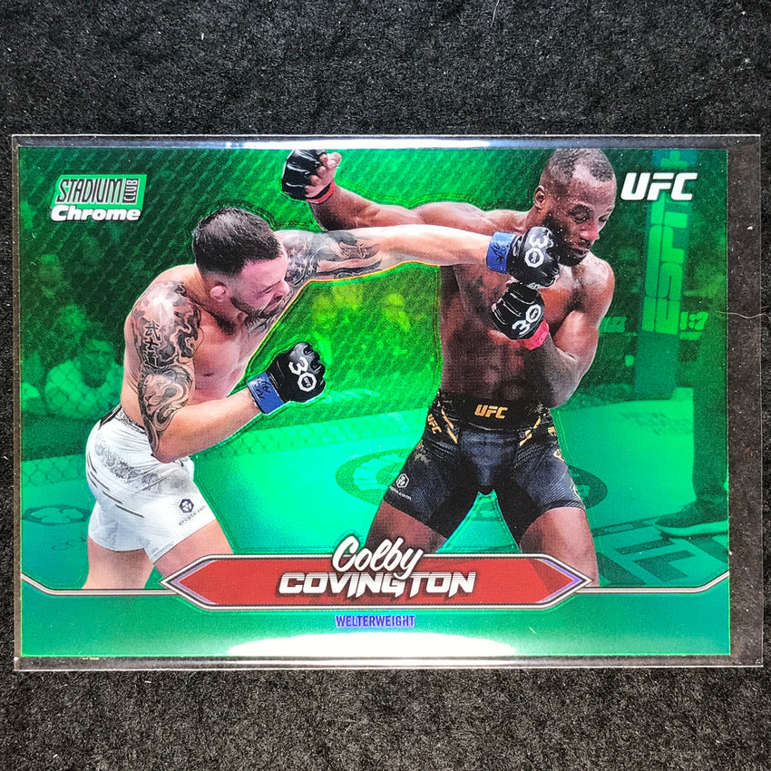 2025 Topps Stadium Club UFC COLBY COVINGTON Chrome Green Refractor #C-139