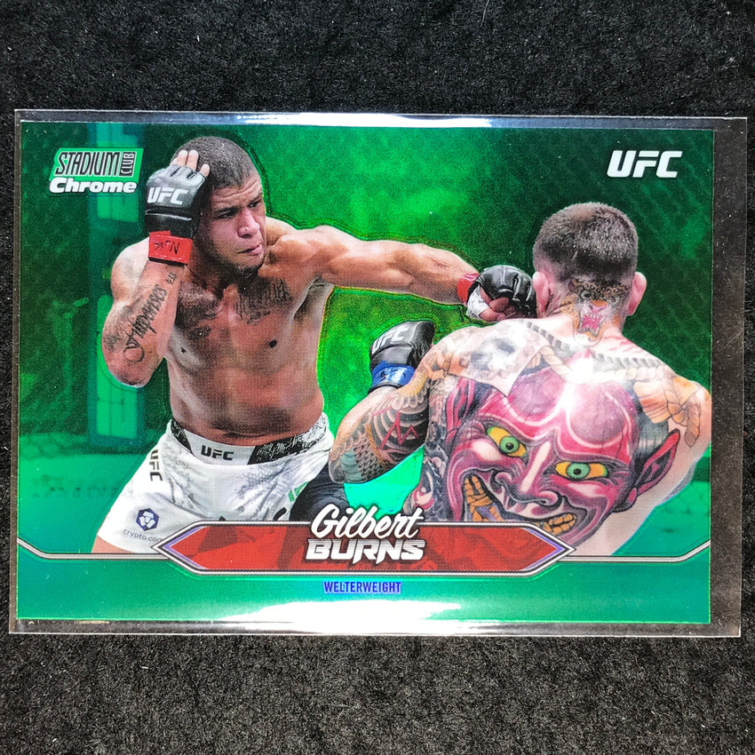 2025 Topps Stadium Club UFC GILBERT BURNS Chrome Green Refractor #C-147