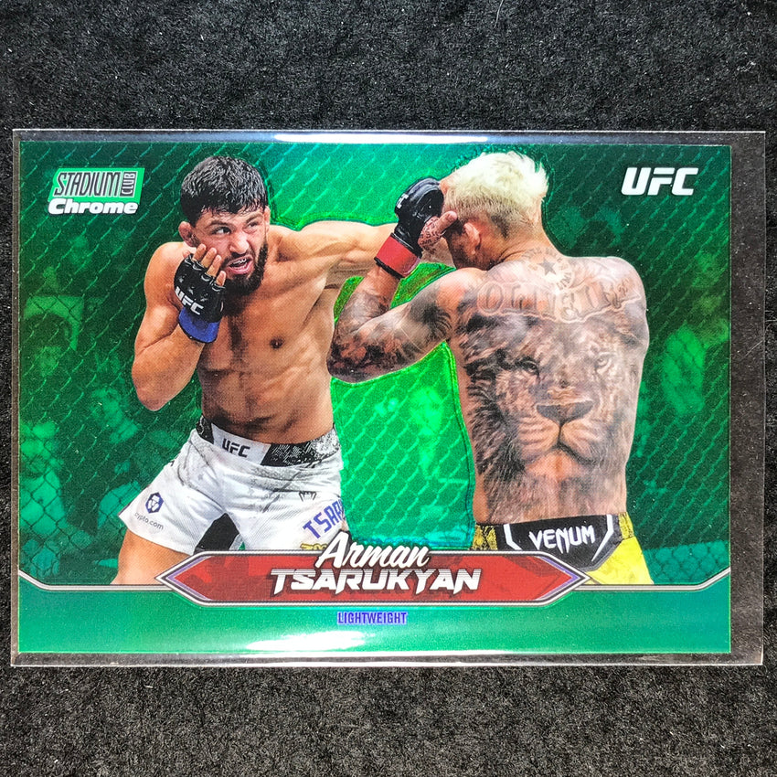 2025 Topps Stadium Club UFC ARMAN TSARUKYAN Chrome Green Refractor #C-154