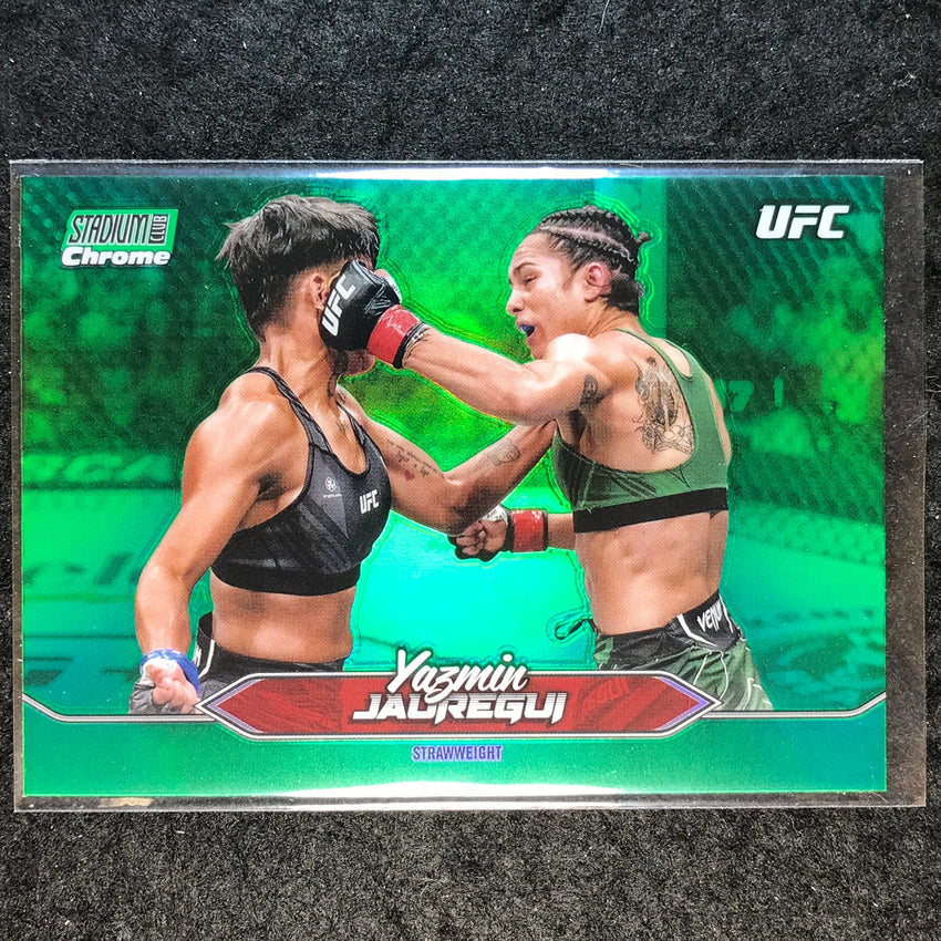 2025 Topps Stadium Club UFC YAZMIN JAUREGUI Chrome Green Refractor #C-165