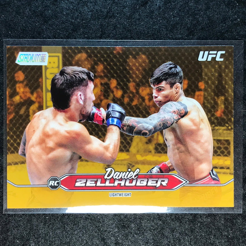 2025 Topps Stadium Club UFC DANIEL ZELLHUBER Rookie Base Gold Foil #30