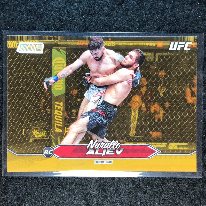 2025 Topps Stadium Club UFC NURULLO ALIEV Rookie Base Gold Foil #87