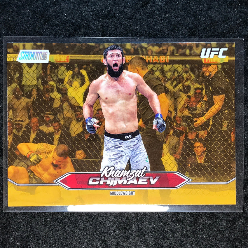 2025 Topps Stadium Club UFC KHAMZAT CHIMAEV Base Gold Foil #90