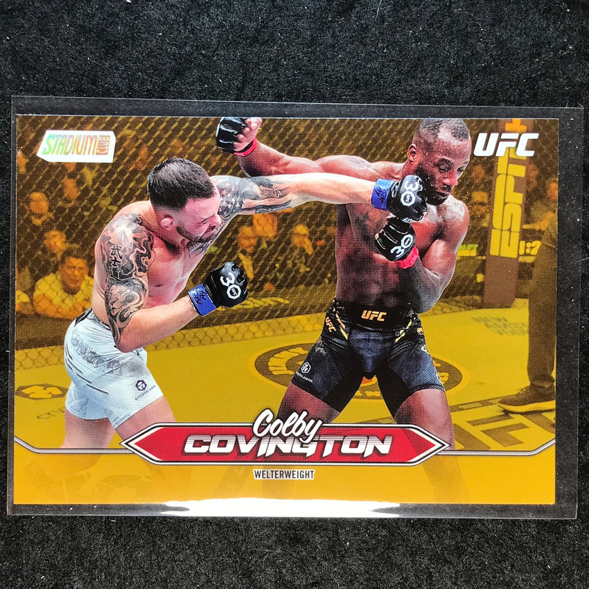 2025 Topps Stadium Club UFC COLBY COVINGTON Base Gold Foil #139