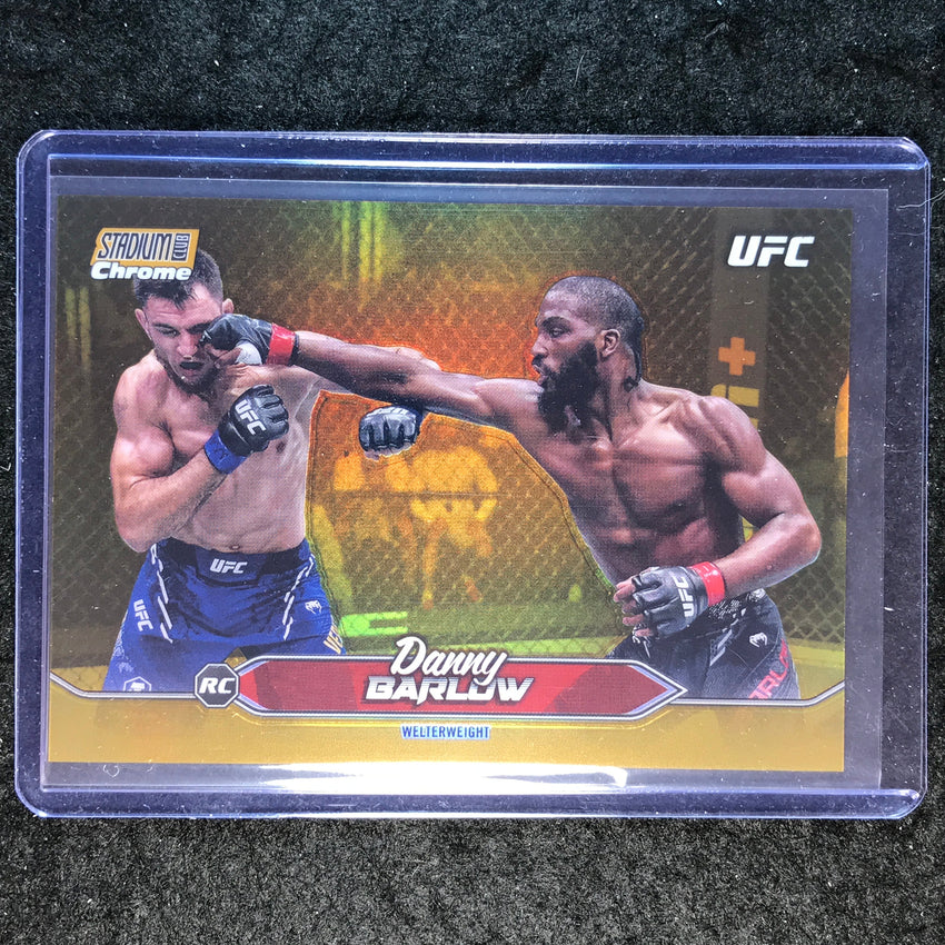 2025 Topps Stadium Club UFC DANNY BARLOW Rookie Chrome Gold Minted Refractor #5