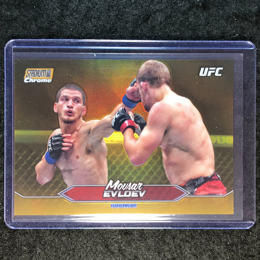 2025 Topps Stadium Club UFC MOVSAR EVLOEV Chrome Gold Minted Refractor #C-171