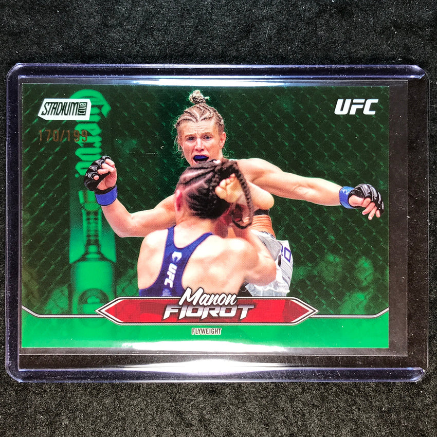 2025 Topps Stadium Club UFC MANON FIOROT Base Green Foil 170/199 #56