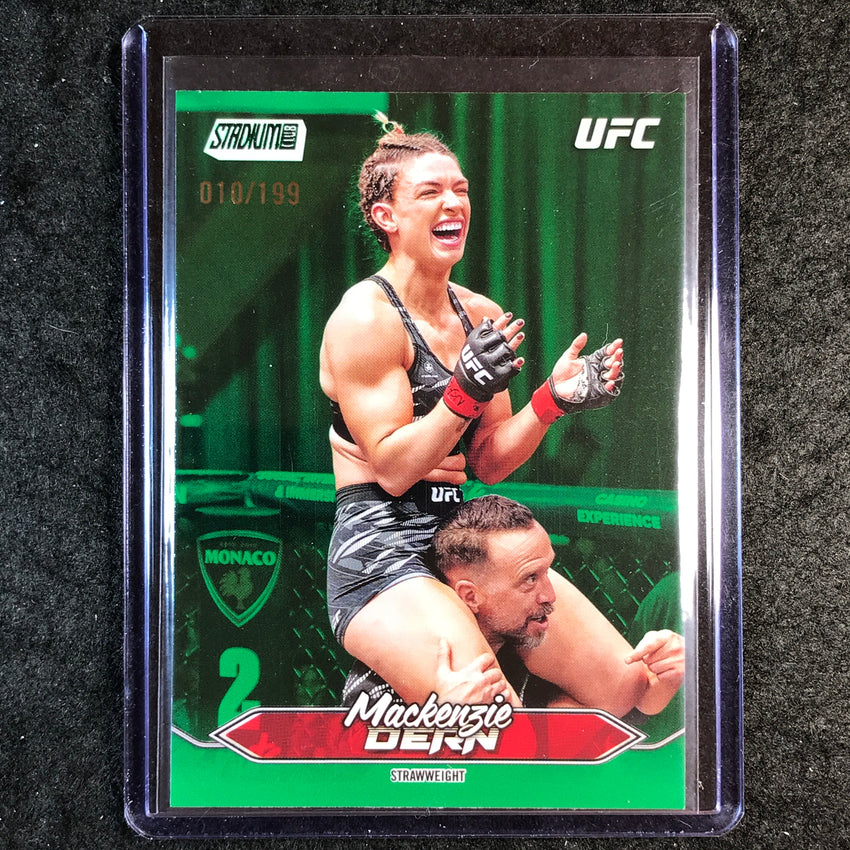 2025 Topps Stadium Club UFC MACKENZIE DERN Base Green Foil 10/199 #70