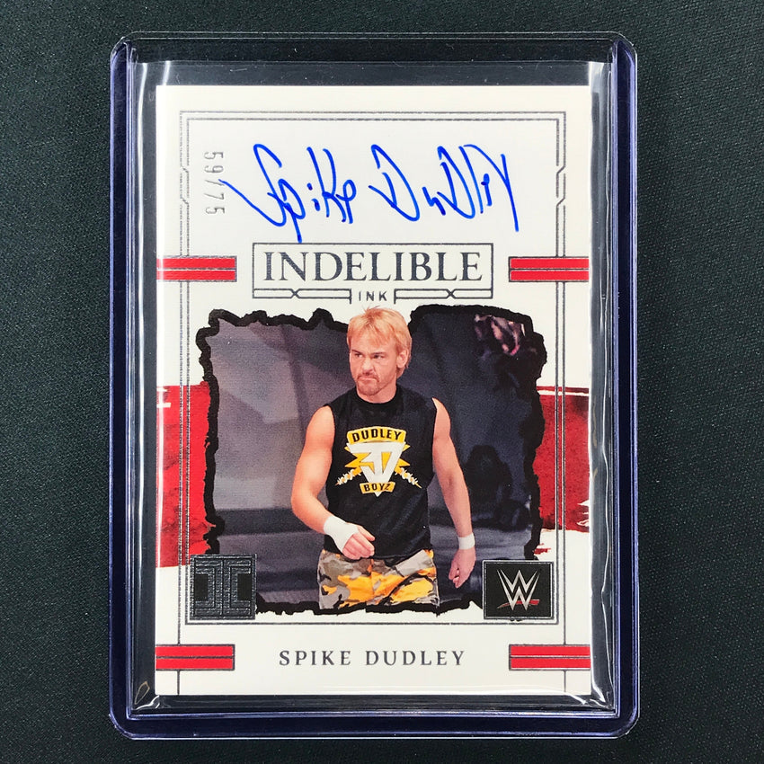 2023 Impeccable WWE Spike Dudley Indelible Ink Auto Base 59/75