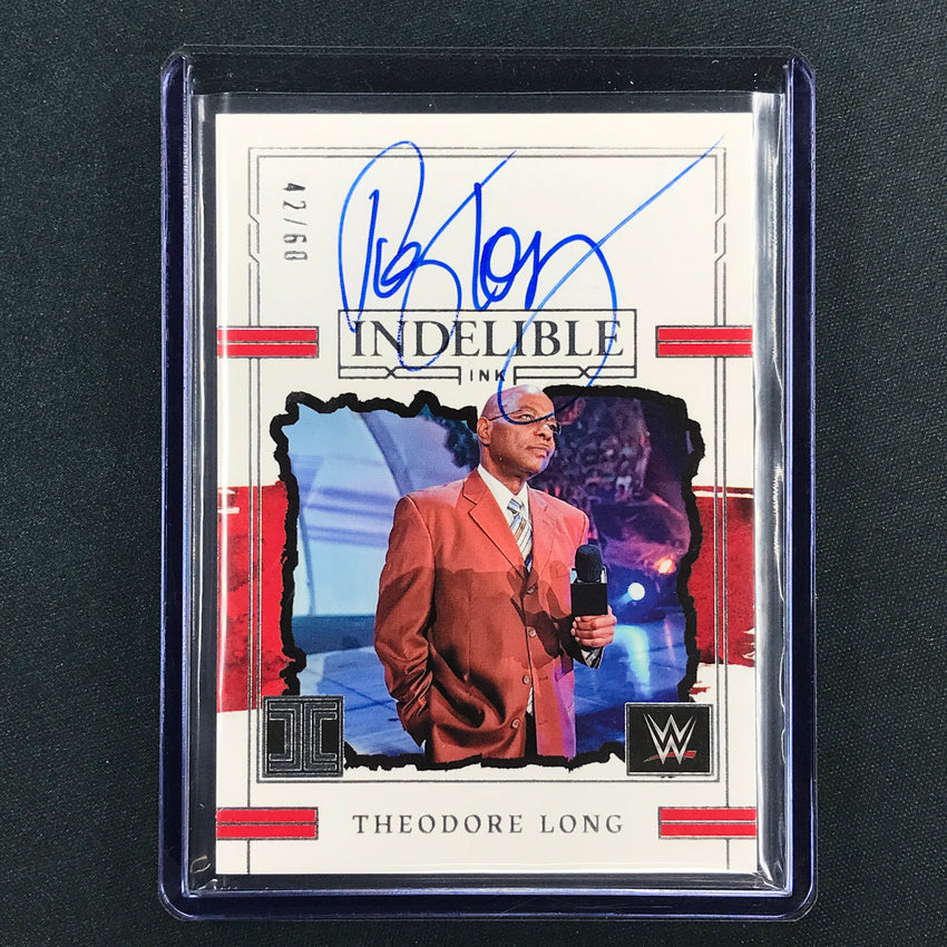 2023 Impeccable WWE Theodore Long Indelible Ink Auto Base 42/60