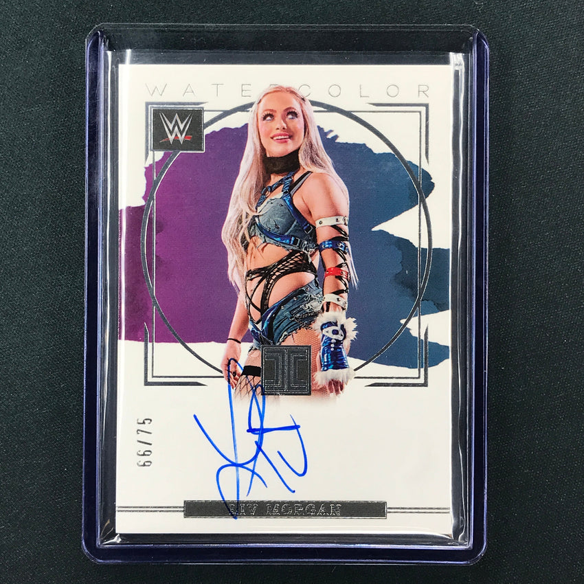 2023 Impeccable WWE Liv Morgan Watercolor Auto Base 66/75
