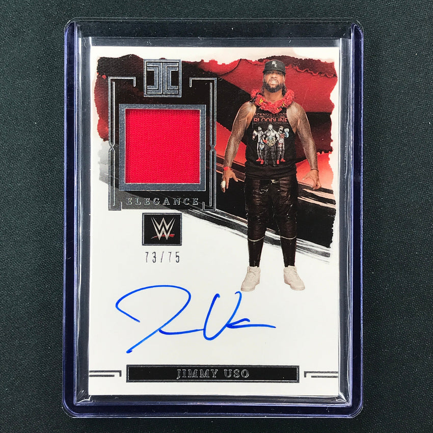 2023 Impeccable WWE Jimmy Uso Elegance Memorabilia Relic Auto Base 73/75