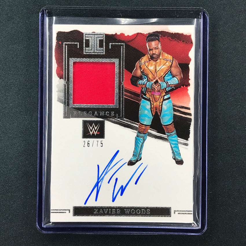 2023 Impeccable WWE Xavier Woods Elegance Memorabilia Relic Auto Base 26/75