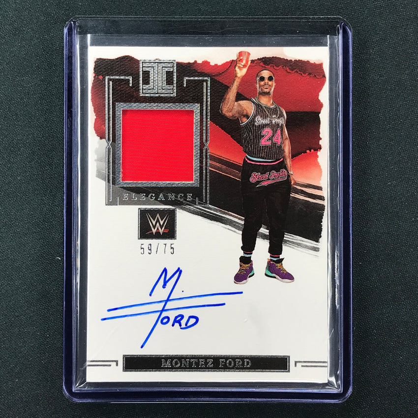 2023 Impeccable WWE Montez Ford Elegance Memorabilia Relic Auto Base 59/75