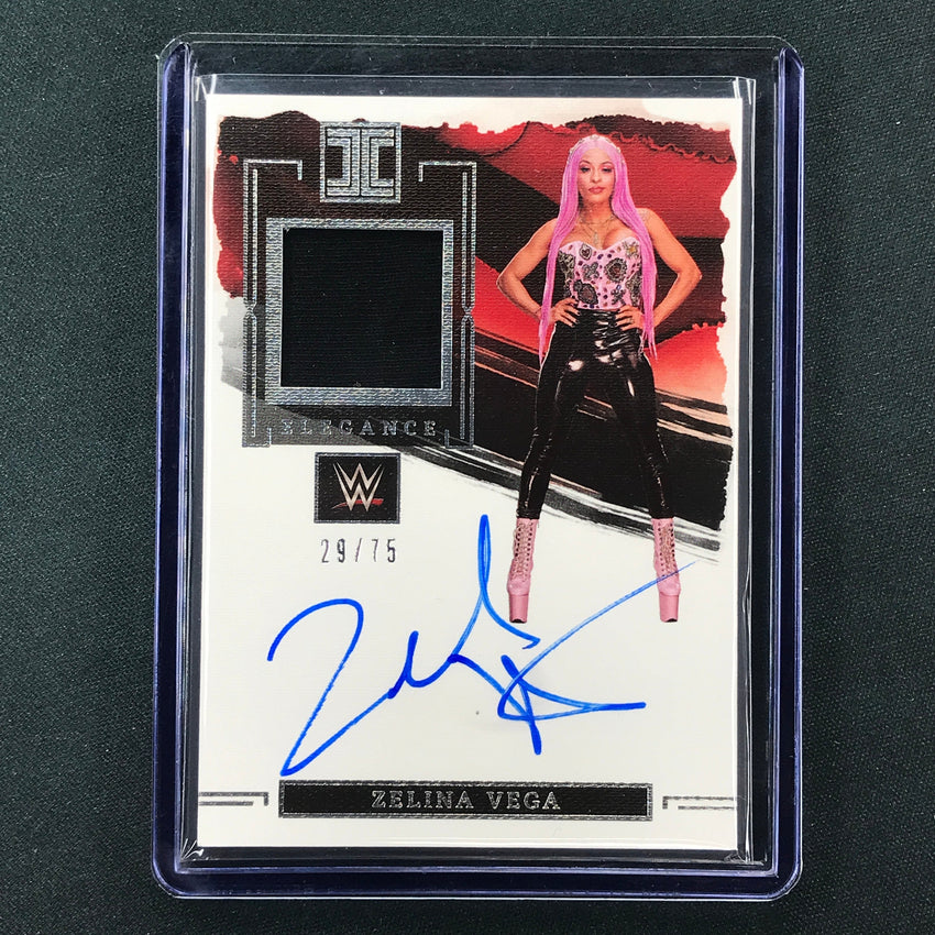 2023 Impeccable WWE Zelina Vega Elegance Memorabilia Relic Auto Base 29/75