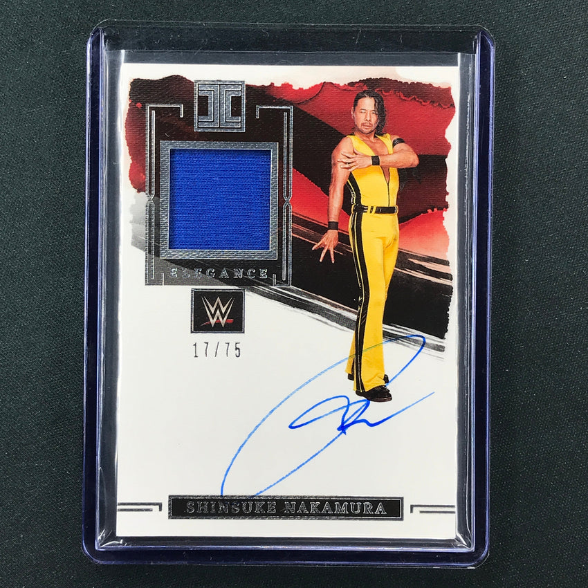 2023 Impeccable WWE Shinsuke Nakamura Elegance Memorabilia Relic Auto Base 17/75