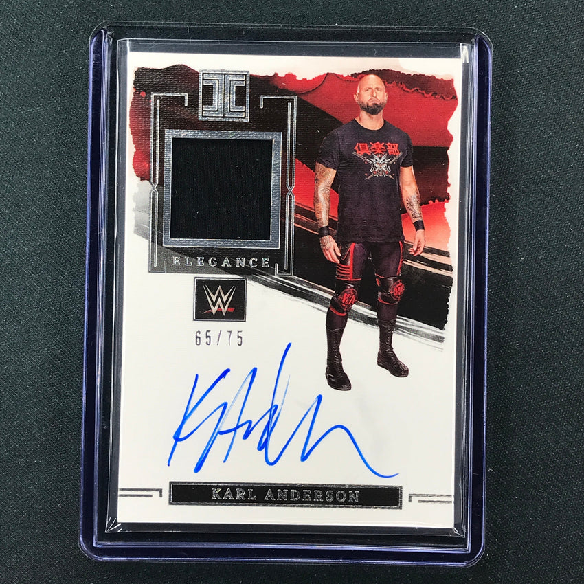 2023 Impeccable WWE Karl Anderson Elegance Memorabilia Relic Auto Base 65/75