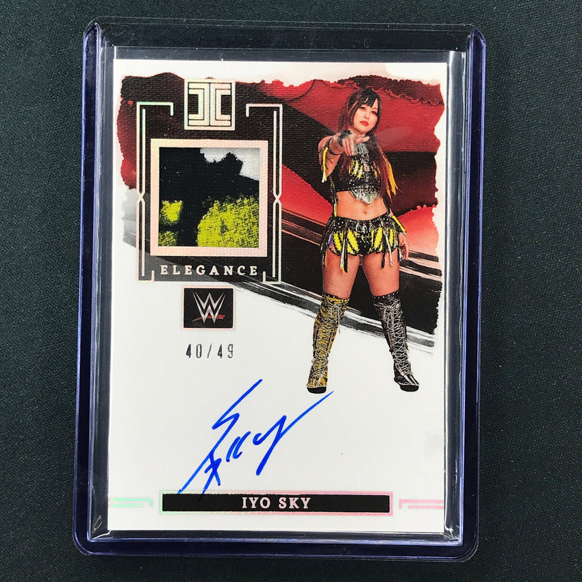 2023 Impeccable WWE Iyo Sky Elegance Memorabilia Relic Auto Silver 40/49