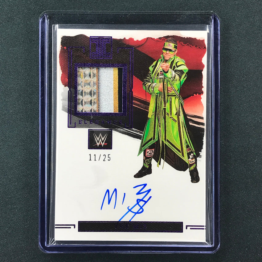 2023 Impeccable WWE The Miz Elegance Memorabilia Relic Auto Purple 11/25