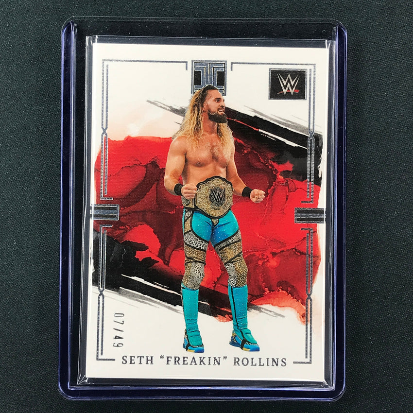 2023 Impeccable WWE Seth Freakin Rollins Base Silver 7/49 No 2