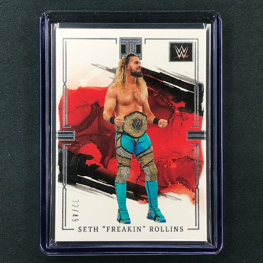 2023 Impeccable WWE Seth Freakin Rollins Base Silver 32/49 No 2