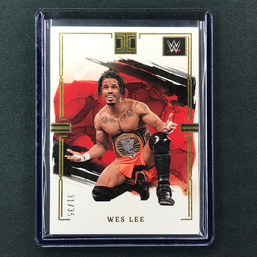 2023 Impeccable WWE Wes Lee Base Gold 31/35 #13