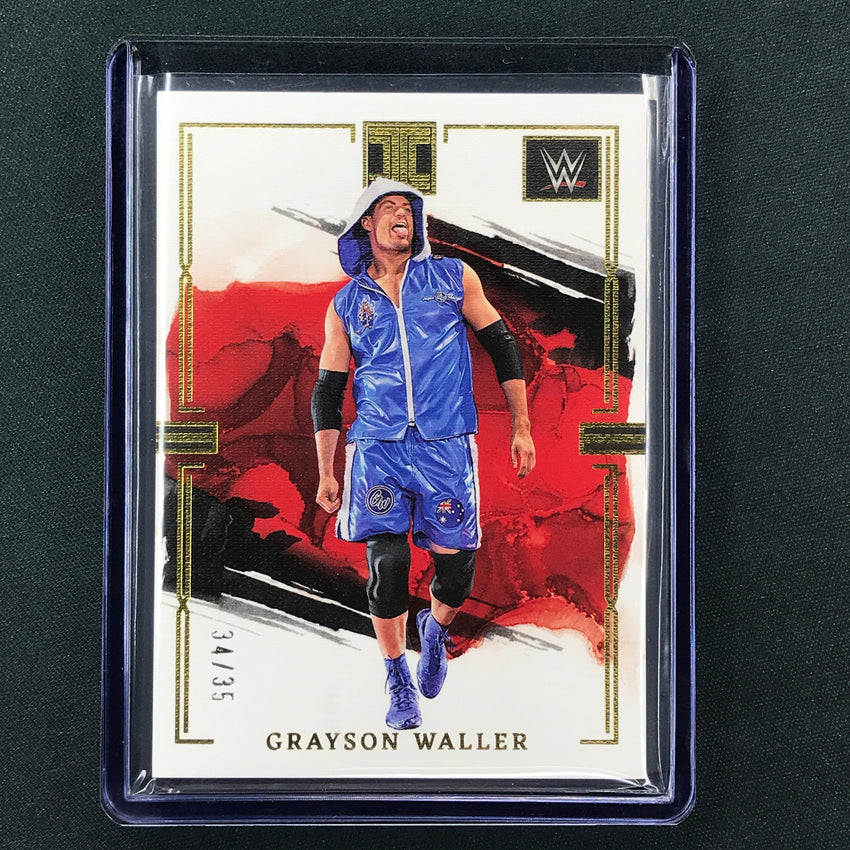 2023 Impeccable WWE Grayson Waller Base Gold 34/35 No 23