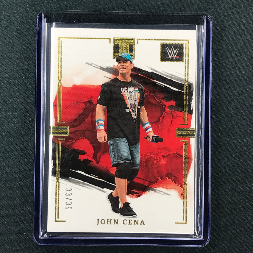 2023 Impeccable WWE John Cena Base Gold 33/35 No 46
