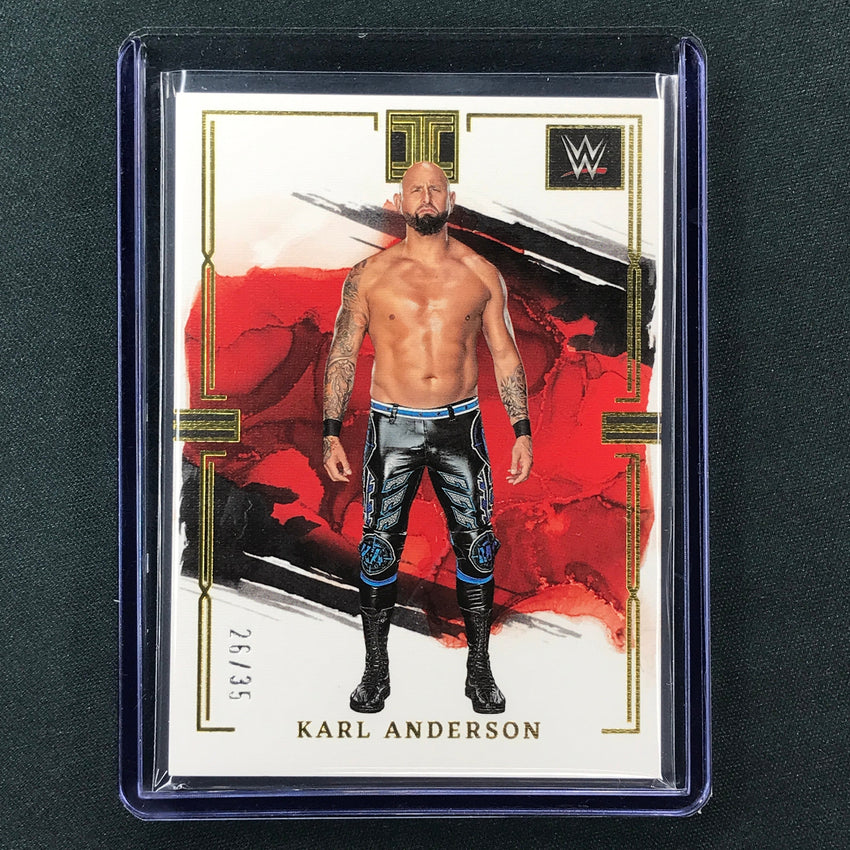 2023 Impeccable WWE Karl Anderson Base Gold 26/35 #58