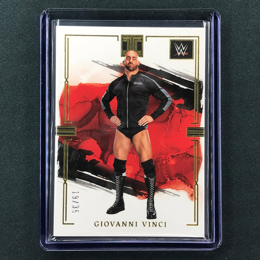 2023 Impeccable WWE Giovanni Vinci Base Gold 19/35 No 80