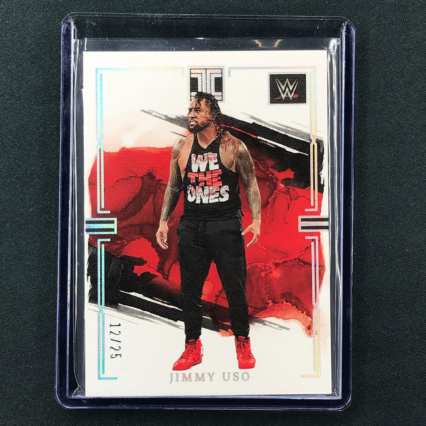2023 Impeccable WWE Jimmy Uso Base Holo Silver 12/25 #24