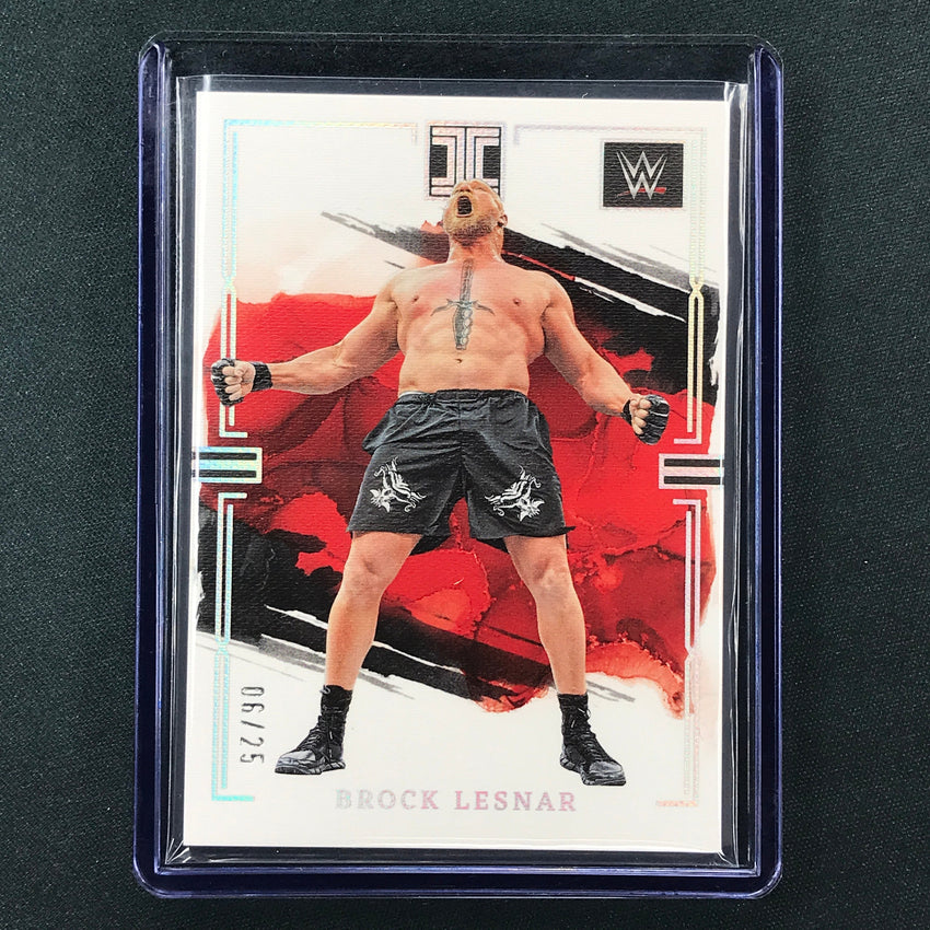 2023 Impeccable WWE Brock Lesnar Base Holo Silver 6/25 No 36