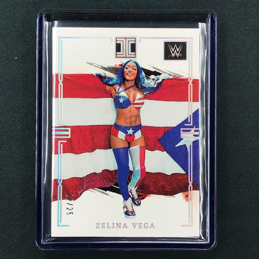 2023 Impeccable WWE Zelina Vega Base Holo Silver 22/25 No 72
