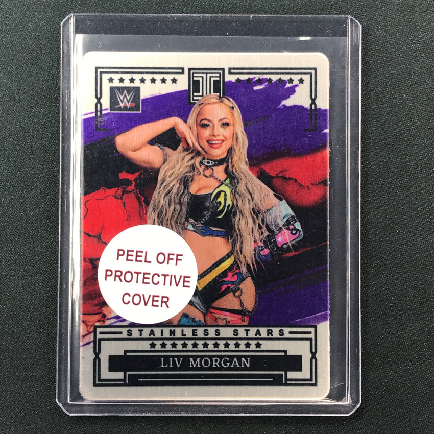 2023 Impeccable WWE Liv Morgan Stainless Stars Purple 4/49 No 15