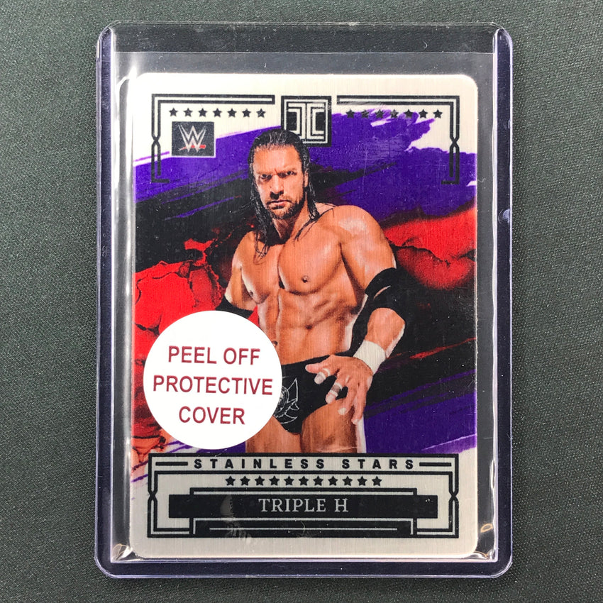 2023 Impeccable WWE Triple H Stainless Stars Purple 30/49 No 24