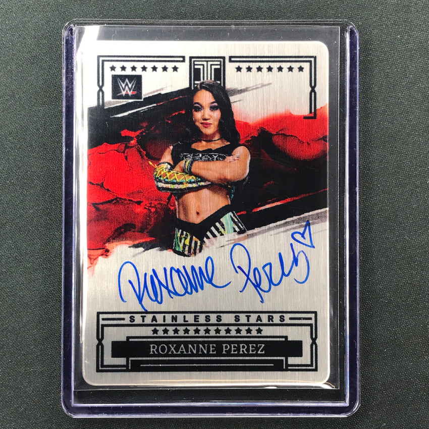 2023 Impeccable WWE Roxanne Perez Stainless Stars Auto Base 7/99