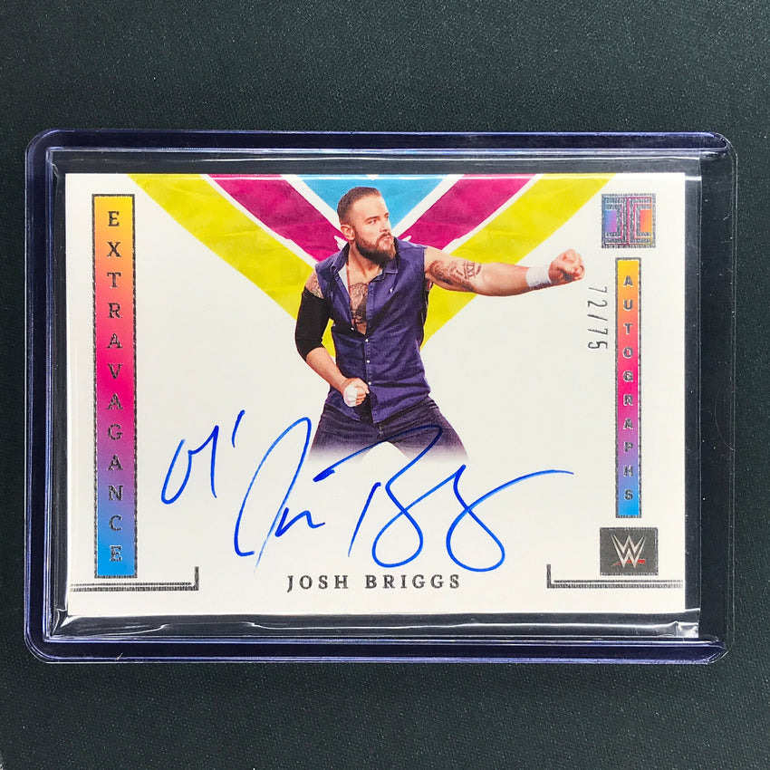 2023 Impeccable WWE Josh Briggs Extravagance Auto Base 72/75