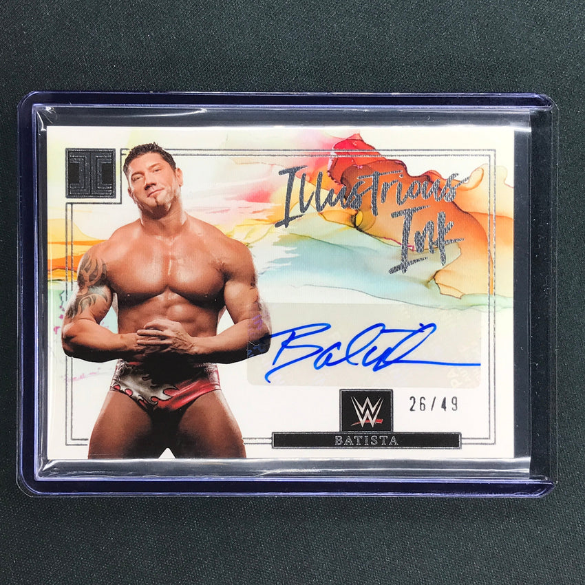 2023 Impeccable WWE Batista Illustrious Ink Auto Base 26/49