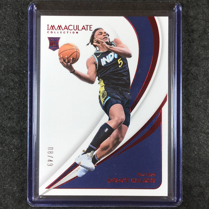 2023-24 Immaculate JARACE WALKER Rookie Base Red 8/49 #42